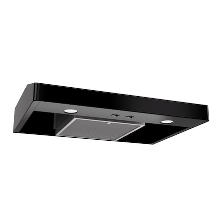 Broan-Nutone Elite 30-Inch Convertible Under-Cabinet Range Hood with Captur System and Halogen Lighting, Black TEN130BL